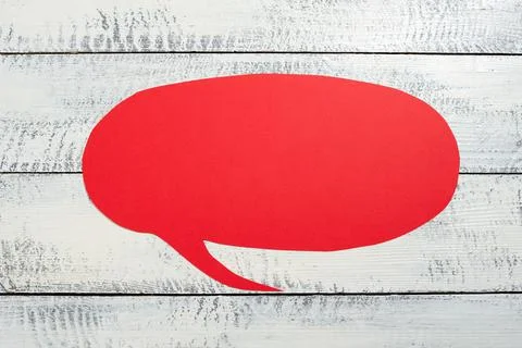 Speech Bubble On Floor With Important Information Written In. Dialogue Balloon Stock Photos