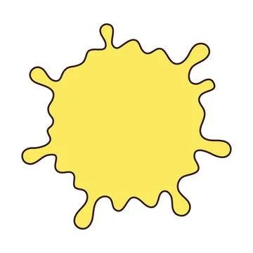 Speech bubble in the form of a spot. Decorative abstract geometric element. Stock Illustration