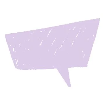 Speech bubble frame, quadrangle, made with chalk. Pencil sketch of chat messages Stock Illustration