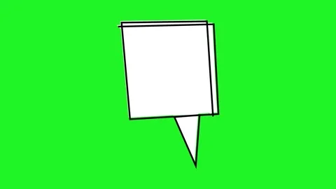 Speech bubble on green background Vidéo 260238935