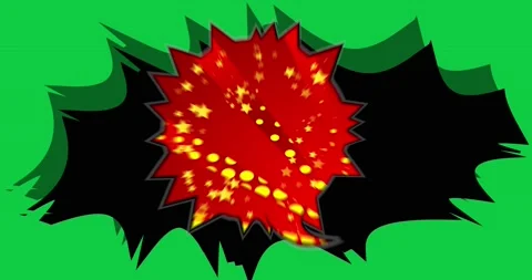 Speech Bubble on Green Screen Stock Footage 166254580