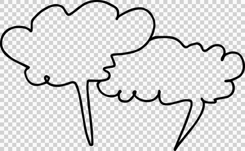 Speech Bubble hand drawn Stock Photos