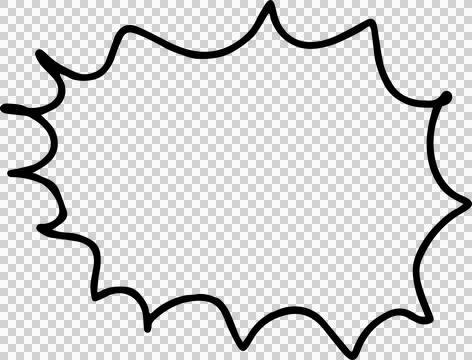 Speech Bubble hand drawn Stock Photos