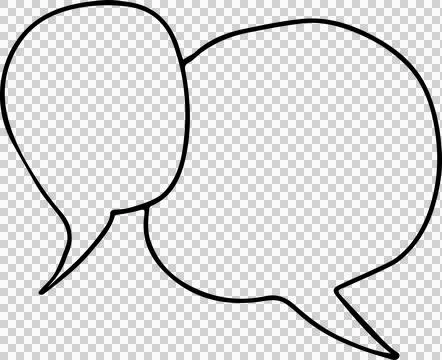 Speech Bubble hand drawn Stock Photos