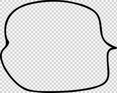 Speech Bubble hand drawn Stock Photos