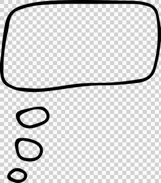 Speech Bubble hand drawn Stock Photos