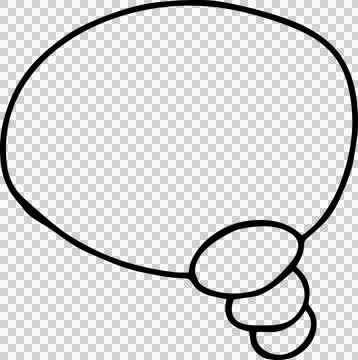 Speech Bubble hand drawn Stock Photos
