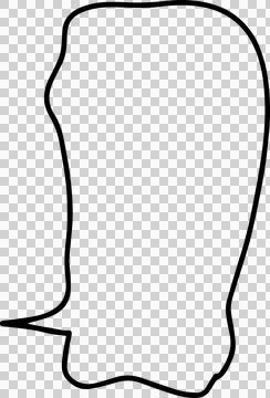 Speech Bubble hand drawn Stock Photos