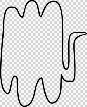 Speech Bubble hand drawn Stock Photos