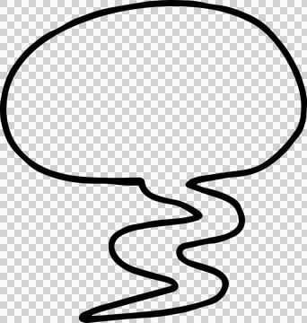 Speech Bubble hand drawn Stock Photos