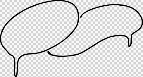 Speech Bubble hand drawn Stock Photos