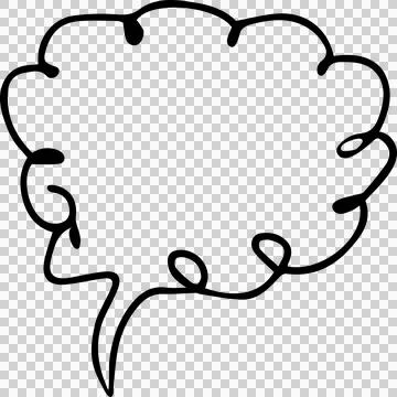 Speech Bubble hand drawn Stock Photos