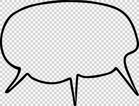 Speech Bubble hand drawn Stock Photos
