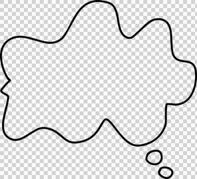 Speech Bubble hand drawn Stock Photos