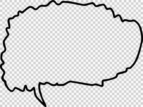 Speech Bubble hand drawn Stock Photos