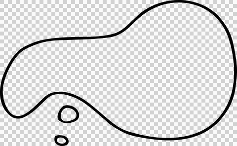 Speech Bubble hand drawn Foto stock