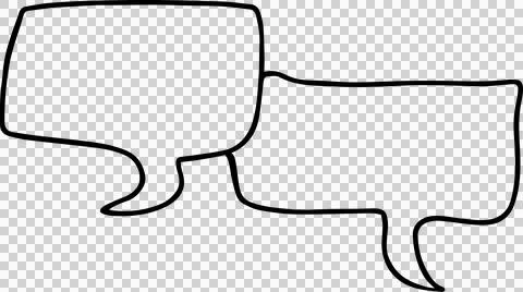 Speech Bubble hand drawn Stock Photos