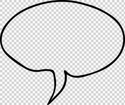 Speech Bubble hand drawn Stock Photos