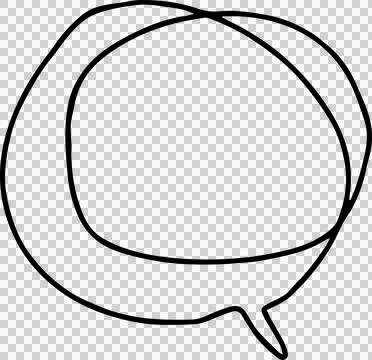 Speech Bubble hand drawn Stock Photos