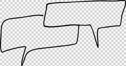 Speech Bubble hand drawn Stock Photos