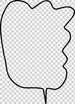 Speech Bubble hand drawn Stock Photos