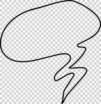 Speech Bubble hand drawn Stock Photos