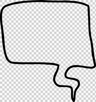 Speech Bubble hand drawn Stock Photos