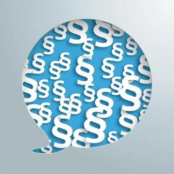 Speech Bubble Hole Paragraphs Stock Illustration