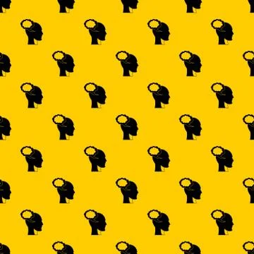Speech bubble with human head pattern 스톡 일러스트