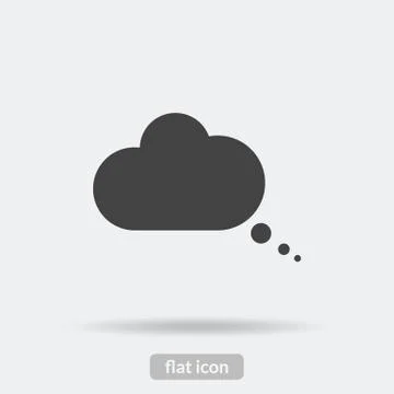 Speech bubble icon, Black vector is type EPS10 Stock Illustration