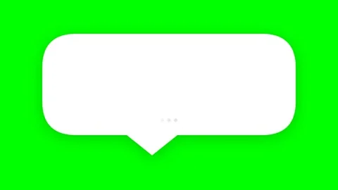 Speech Bubble Icon on Bright Green Background for Communication and Messagi.. Vídeos de archivo 336610593