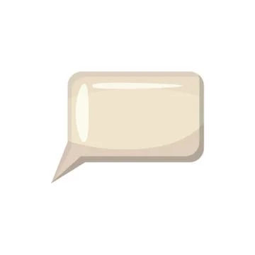 Speech bubble icon, cartoon style Stock Illustration