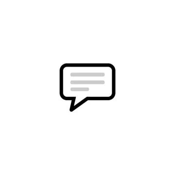 Speech bubble icon, chat logo, communication logo Stock Illustration