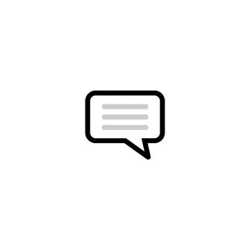 Speech bubble icon, chat logo, communication logo Illustrazione stock