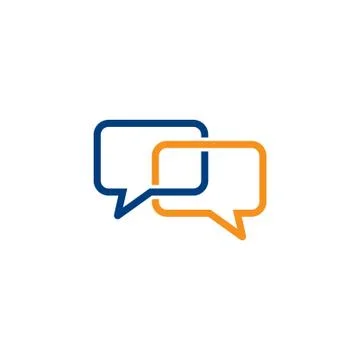 Speech bubble icon, chat logo, communication logo Stock Illustration