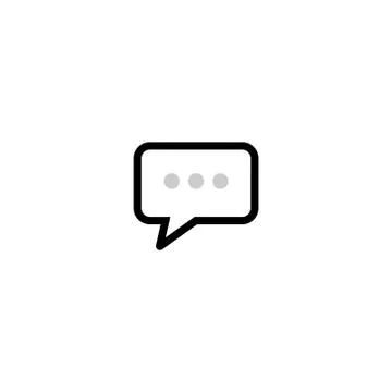 Speech bubble icon, chat logo, communication logo Stock Illustration