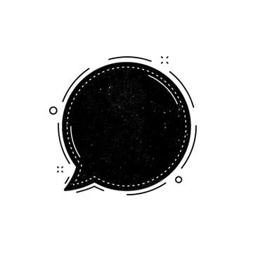 Speech bubble icon. Chat message sign. Vector Stockillustratie