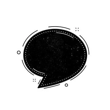 Speech bubble icon. Chat message sign. Vector Stock Illustration