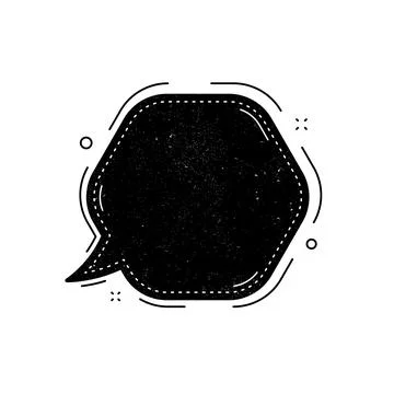 Speech bubble icon. Chat message sign. Vector Illustrazione stock