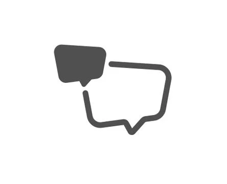 Speech bubble icon. Chat sign. Social media message. Vector 스톡 일러스트