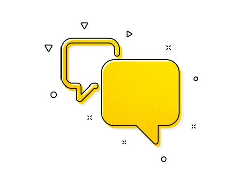Speech bubble icon. Chat sign. Social media message. Vector イラスト素材