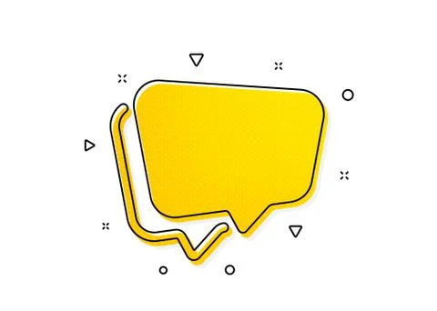 Speech bubble icon. Chat sign. Social media message. Vector 스톡 일러스트