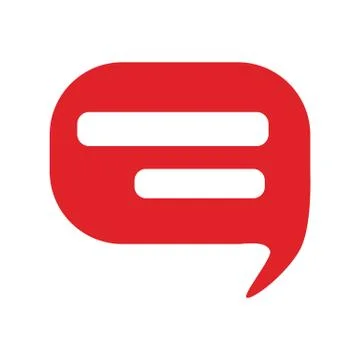 Speech bubble icon. Chat symbol. Flat vector illustration isolated Illustrazione stock