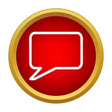 Speech bubble icon for communication and messaging 스톡 일러스트