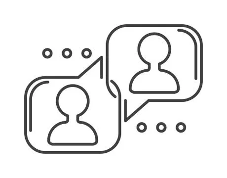 Speech bubble icon communication symbol talk element message chat web vector 스톡 일러스트