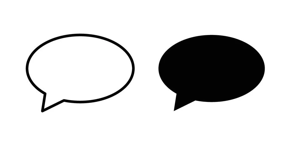 Speech bubble icon concept. best for web design Stock Illustration