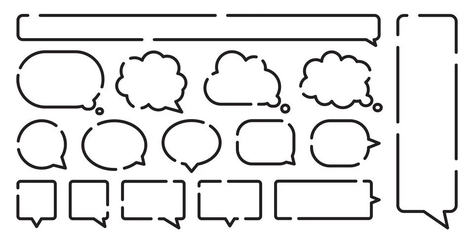 Speech bubble icon in flat style. Dialogue balloon vector illustration on i.. イラスト素材