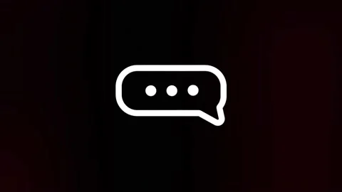 Speech bubble icon with glitch art effect. Retro futurism 80s 90s dynamic wave Stock-Footage 159827333
