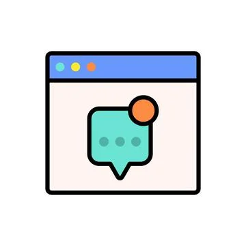 Speech Bubble Icon for Graphic Design Projects. Stock Illustration