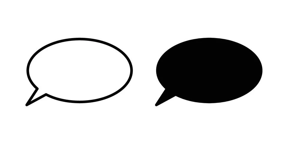 Speech bubble icon graphic element. web icon set 스톡 일러스트